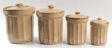 Society Beige (4 Piece) Canister Set (Box Set)