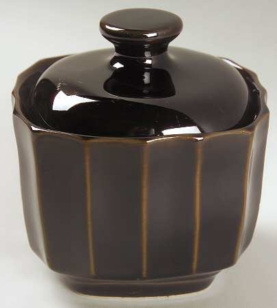 Society Black Sugar Bowl & Lid