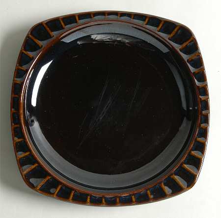 Society Black Salad Plate