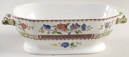 Chinese Rose (No Trim) Sauce Boat No Lid