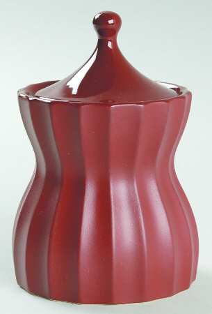 Dynasty Terra Cotta Sugar Bowl & Lid