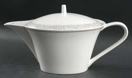 Silver Script Coffee Pot & Lid