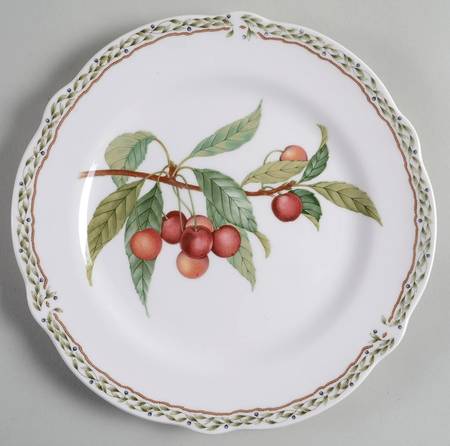 Silver Script Salad Plate