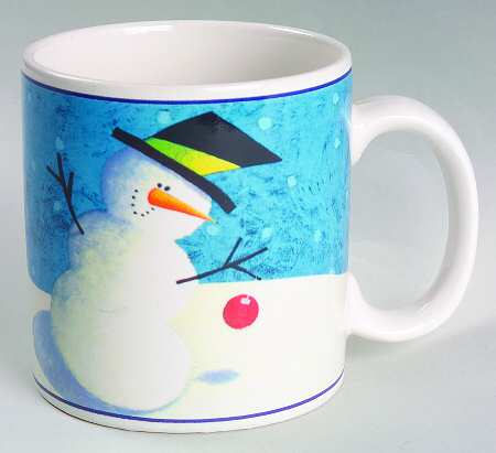 Cherry Snowman (Rim) Mug