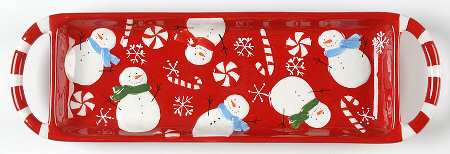 Peppermint Lane Rectangular Tray