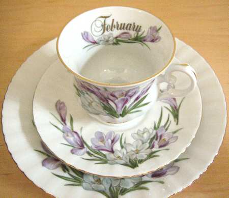 Flower of the Month Salad Plate