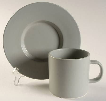 Shale Flat Cup & Saucer Set