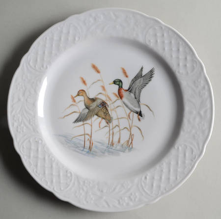 Game Birds (Scalloped) Dinner Plate