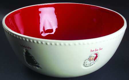 Jingle Bells 12" Round Serving Bowl