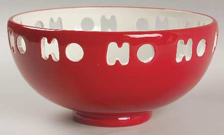 Jingle Bells 8" Round Serving Bowl
