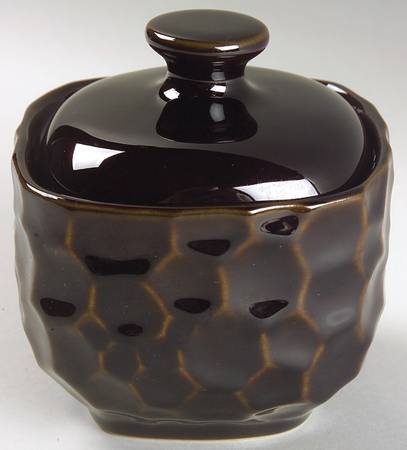 Continental Black Sugar Bowl & Lid