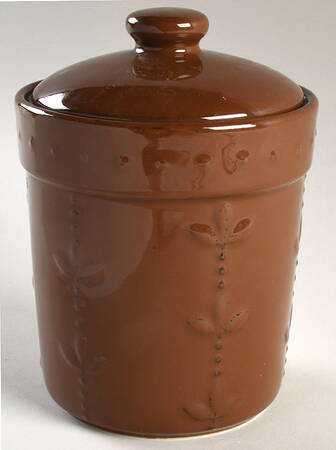 Sorrento Chocolate (Active 2008 - 2011) Medium Canister & Lid