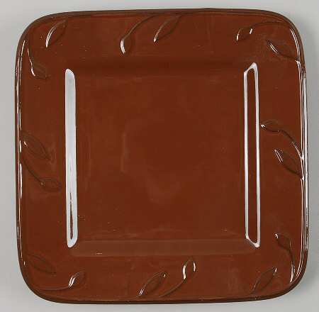 Sorrento Chocolate (Active 2008 - 2011) Square Salad Plate
