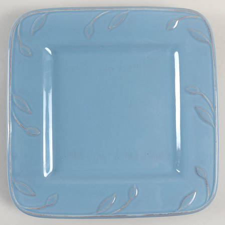 Sorrento Tuscan Blue Square Salad Plate