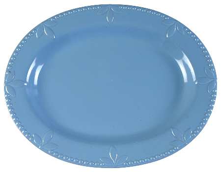 Sorrento Tuscan Blue 14" Oval Serving Platter