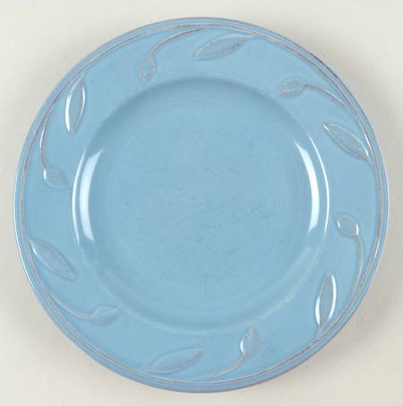 Sorrento Tuscan Blue Salad Plate