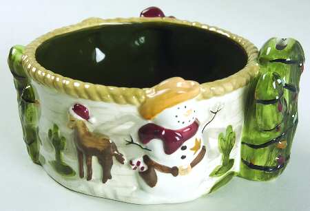 Happy Trails Holiday Dip Bowl for Chip & Dip Set