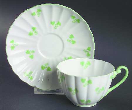 Shamrock (Ludlow) Flat Cup & Saucer Set