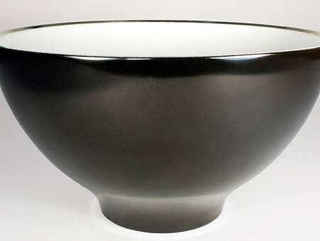 Obi Black 8" Round Vegetable Bowl