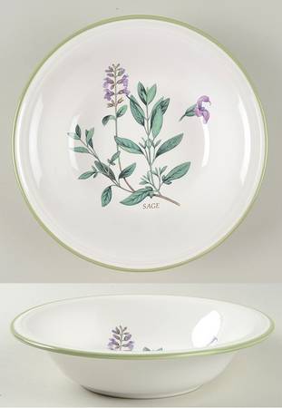 Herb Garden Coupe Soup Bowl