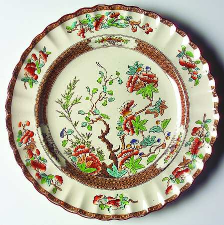 Indian Tree (Turquoise, Green, Rust, Scallop) by Spode