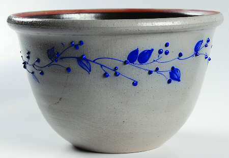 Blue Vine 7" Round Bowl