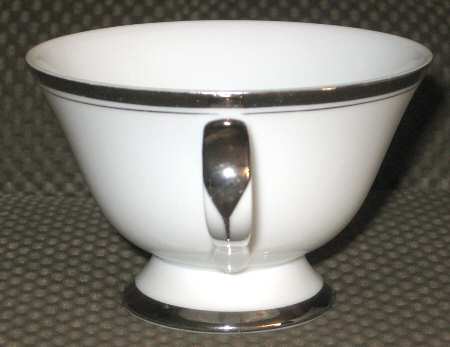 Wedding Band (Platinum Trim) Footed Cup