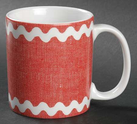 Rick Rack Red Mug