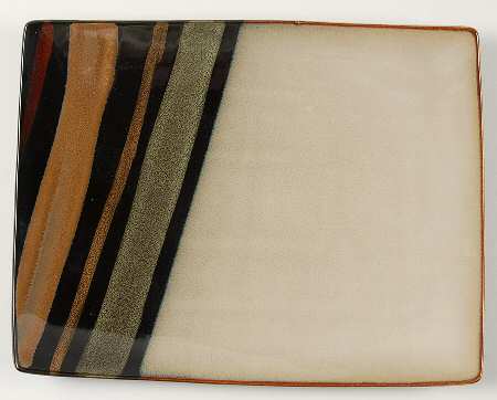 Avanti Black 12" Rectangular Serving Platter
