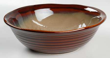 Fusion Brown 9" Round Vegetable Bowl