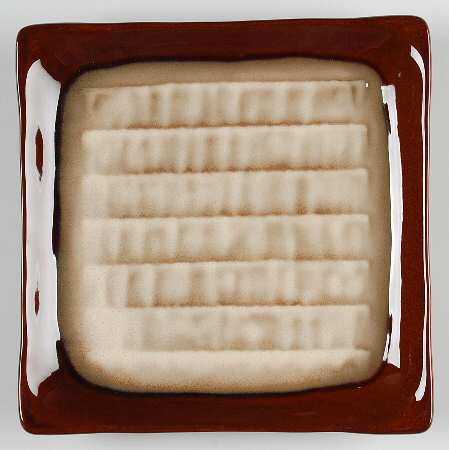 Fusion Brown Square Salad Plate