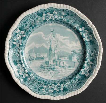 Seven Wonders of the World Teal by Spode