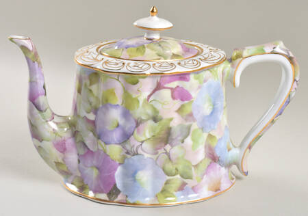 Morning Glory Teapot & Lid