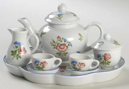 Colonial 10 Piece Toy Tea Set