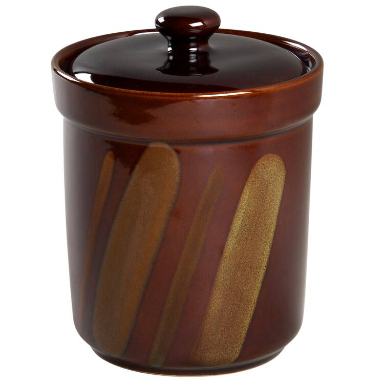 Avanti Brown Large Canister & Lid
