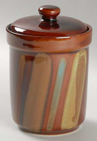 Avanti Brown Small Canister & Lid by Sango