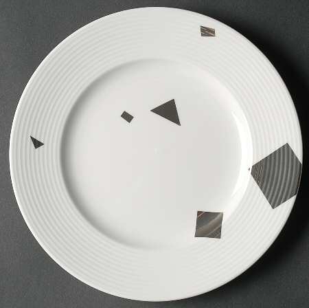 Confetti Platinum Salad Plate