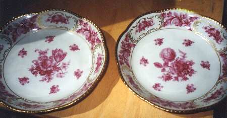 Dresdner Art Pink (Scalloped) Rim Soup Bowl