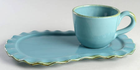 Tuscan Toscana Collection Snack Plate & Cup Set