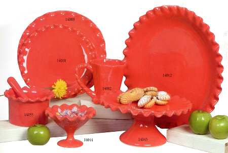 Fluted Collection Persimmon by Saparna