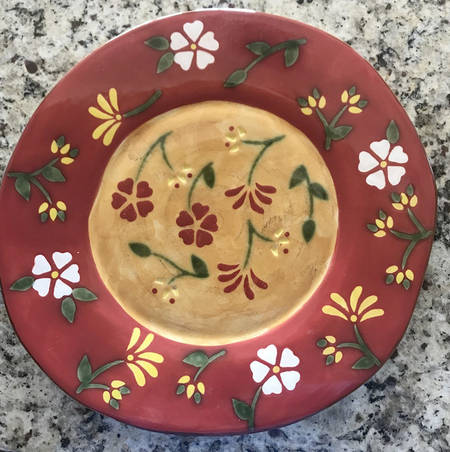 Le Fleur Rouge 16" Chop Plate (Round Platter)