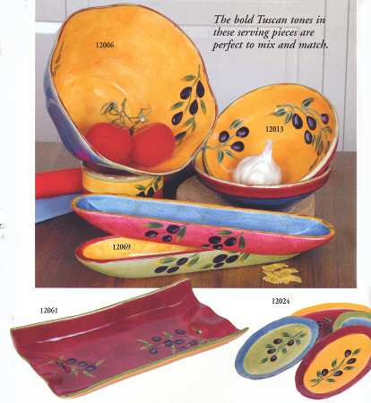 Olio Toscana 11" Round Vegetable Bowl