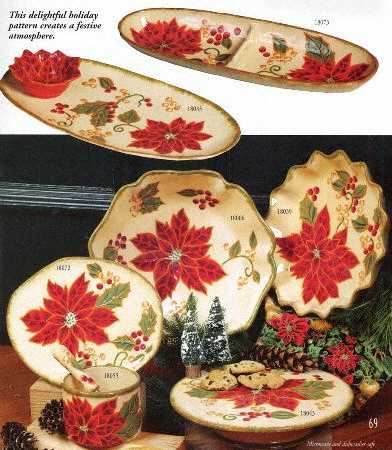 Poinsettia 10" Pie Baking Plate