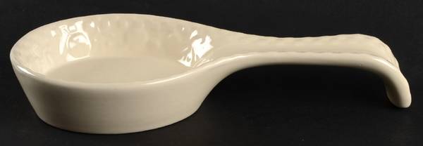 Home Grown (White) Spoon Rest/Holder (Holds 1 Spoon)