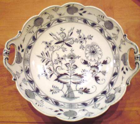 Blue Onion Handled Serving Tray