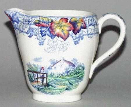 Byron Blue Multicolor (No Trim) Creamer