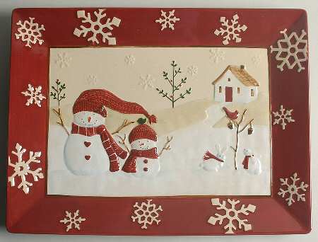 Winter Wishes 16" Rectangular Serving Platter