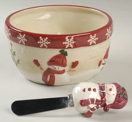 Winter Wishes Dip Bowl & Spreader Set