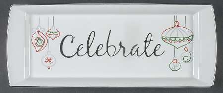 Eat, Drink & Be Merry 13" Rectangular Tray