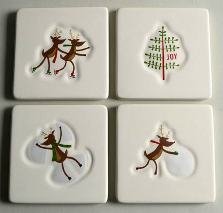 Reindeer Games Coaster - Set of 4 Motifs